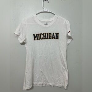 Michigan White T-Shirt Size Small
